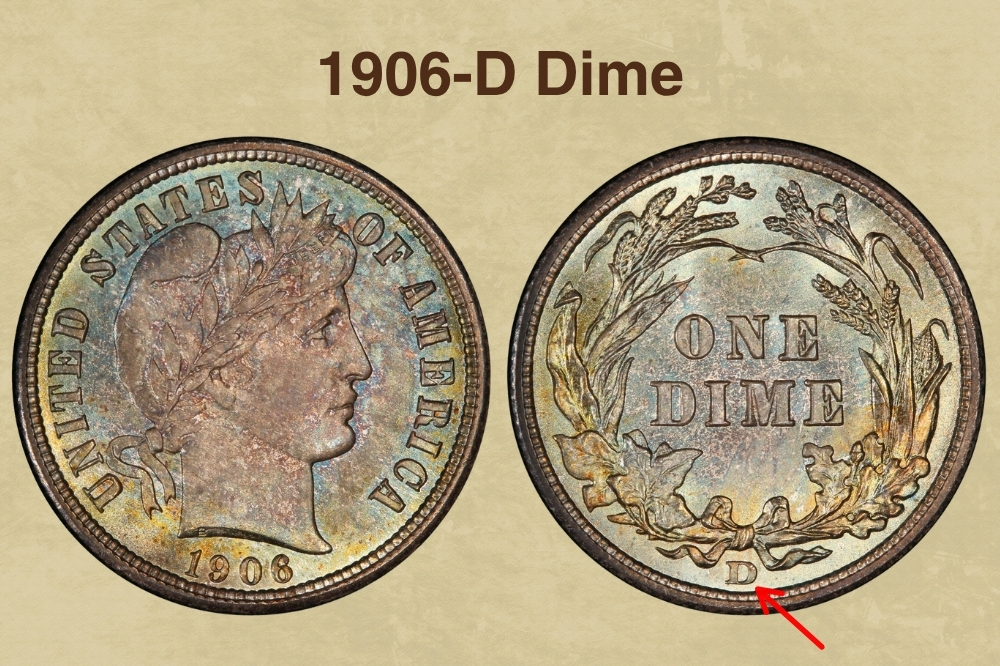 1906-D Specimen presentation dime showing deeply mirrored fields and frosted Liberty portrait — ultra-rare Specimen strike